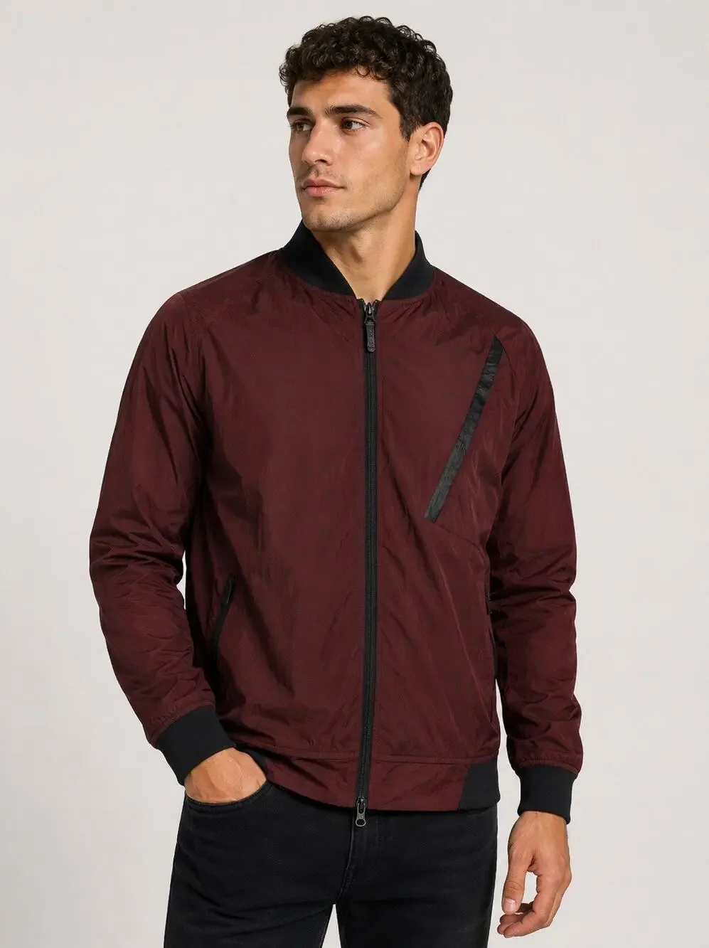 Nike Jacket Men's sz XXL Sportswear Tech Hypermesh $180 Burgundy Red EUC Varsity